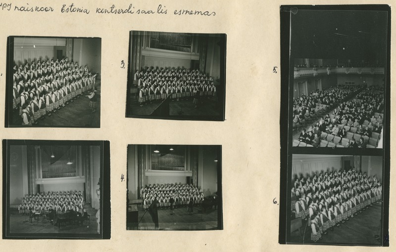 TPI naiskoor "Estonia" kontserdisaalis esinemas, 23.apr. 1965.a.