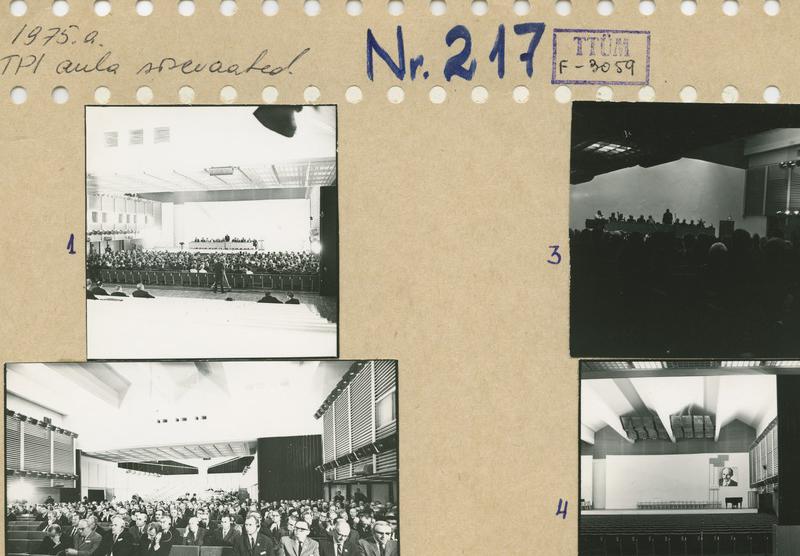 TPI aula sisevaated (ilmselt mingi konverents?), 1975.a.