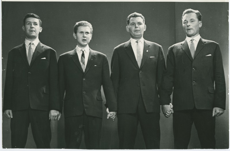 TPI meeskvartett esinemas, 1972.a.