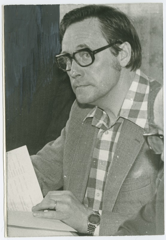 TPI rektor Boris Tamm töötamas, 1980.a., foto: S. Arbet