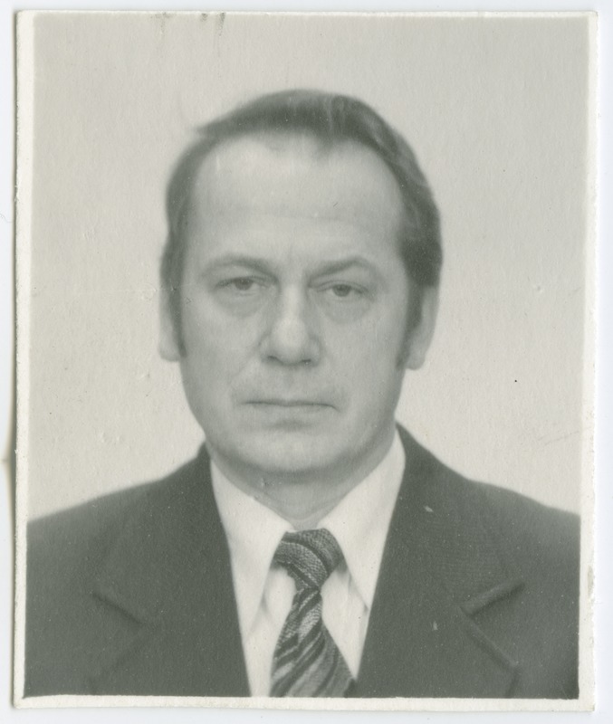 Aadu Talts, TPI parteikomitee sekretär, portree, 1980.a.