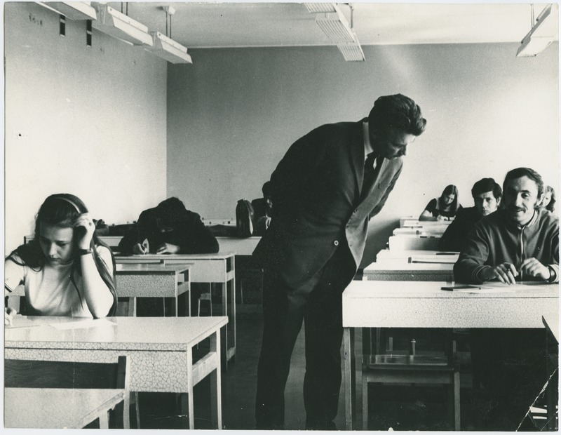 Õppetöö TPI auditooriumis, 1970.-ndad a.