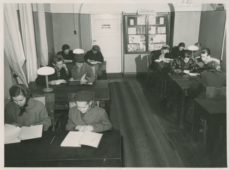 TPI raamatukogu lugemissaal Lai t. 5, 1955.-1959.a.