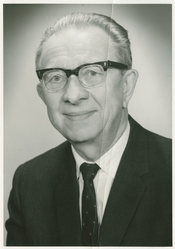 Adolf-Gustav Parts, Tallinna tehnikainstituudi keemiaprofessor, prorektor 1940.-1941.a., emigreerus Rootsi 1943.a., portree, 1970.a.