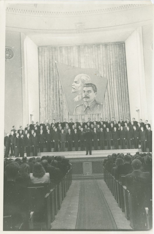 TPI meeskoori kontsert "Estonia" kontserdisaalis, 1950.-ndad a.