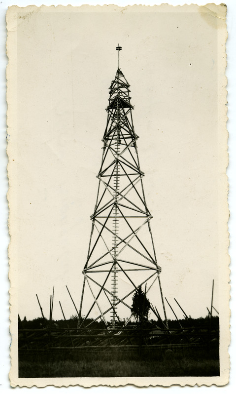 Nutsu triangulatsioonitorn, kõrgus tähise tipuni 36,53 m, sept. 1939.a.