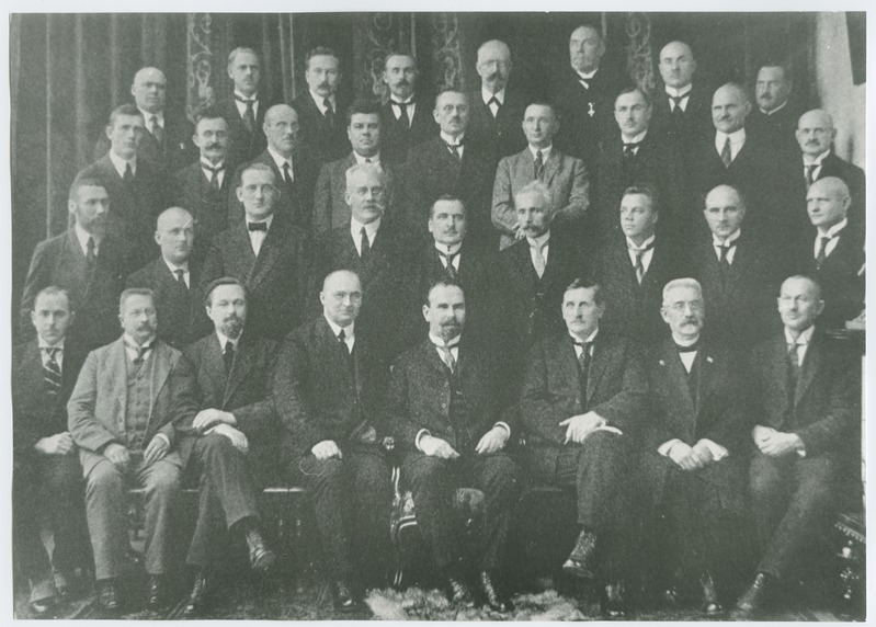 Teedeministeeriumi juhatus, peavalitsuste ja osakondade juhatajad, grupipilt, 1923.a.