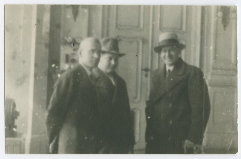 V. Jakson ja A. Elm Tallinna Tehnikumi elektrilaboratooriumis, 1930.a.