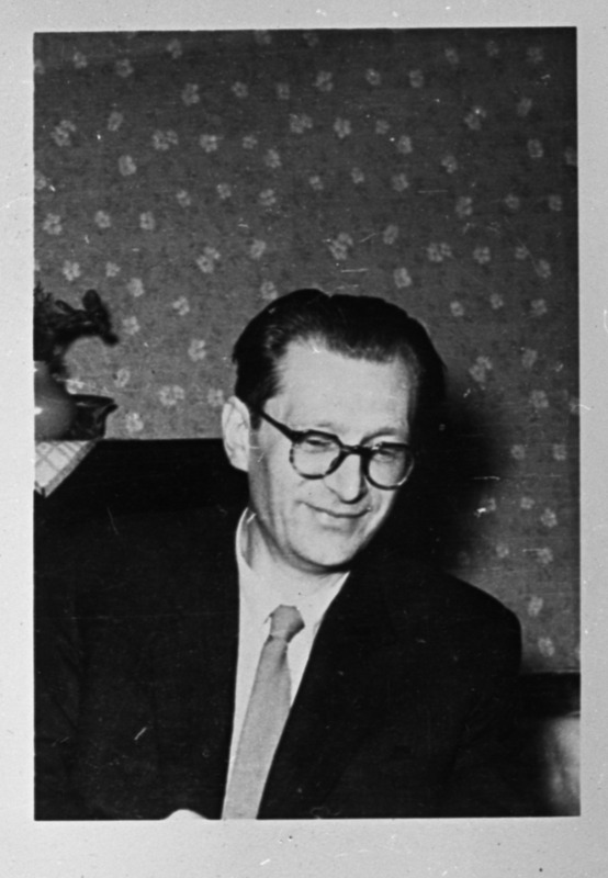 TPI graafika kateedri dotsent Ott Rünk, portree, 1957.a.