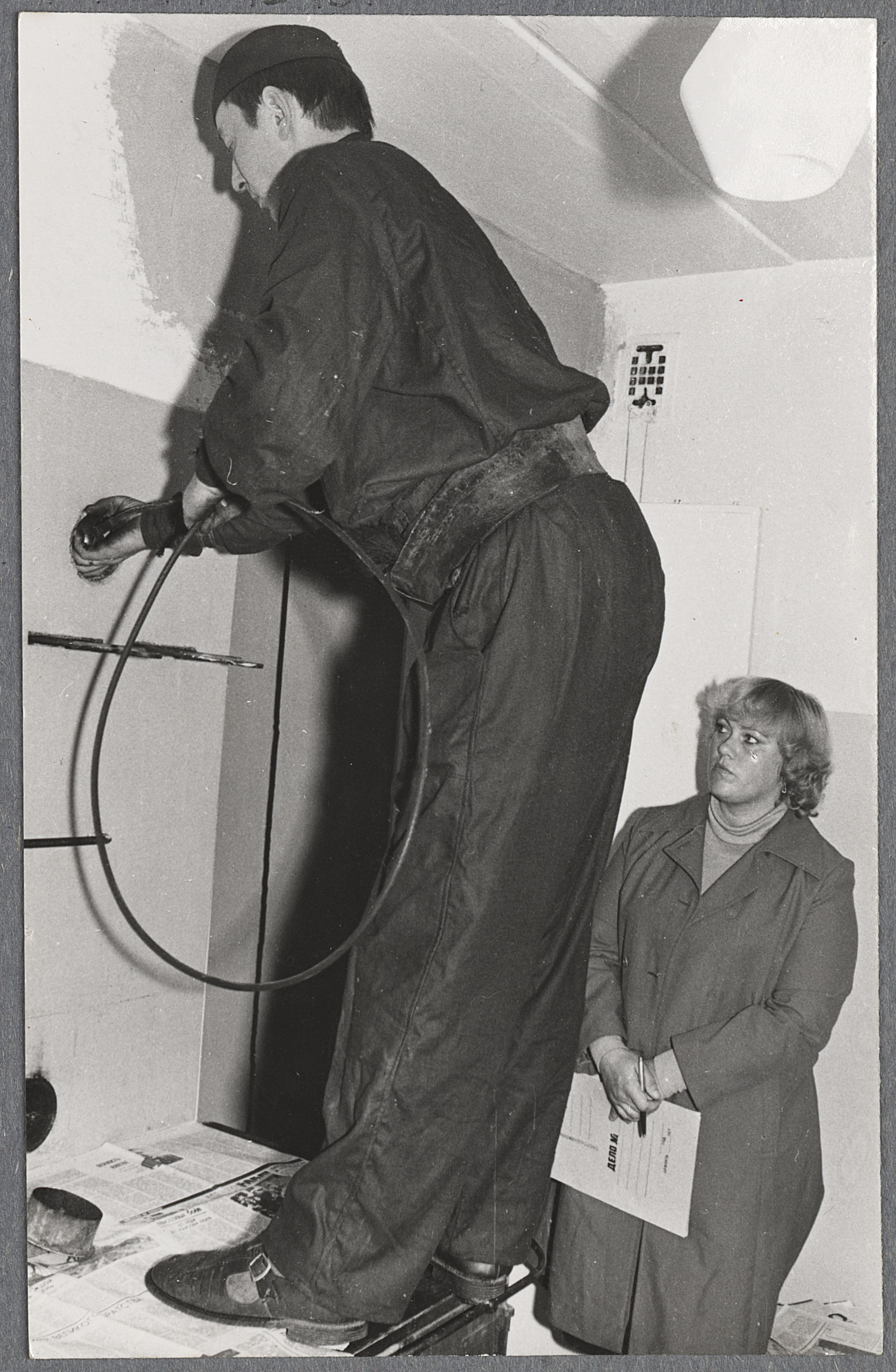 T.Maajärv I korstnapühkijate kutsemeisterlikkuse võistlusel, 1981.a.