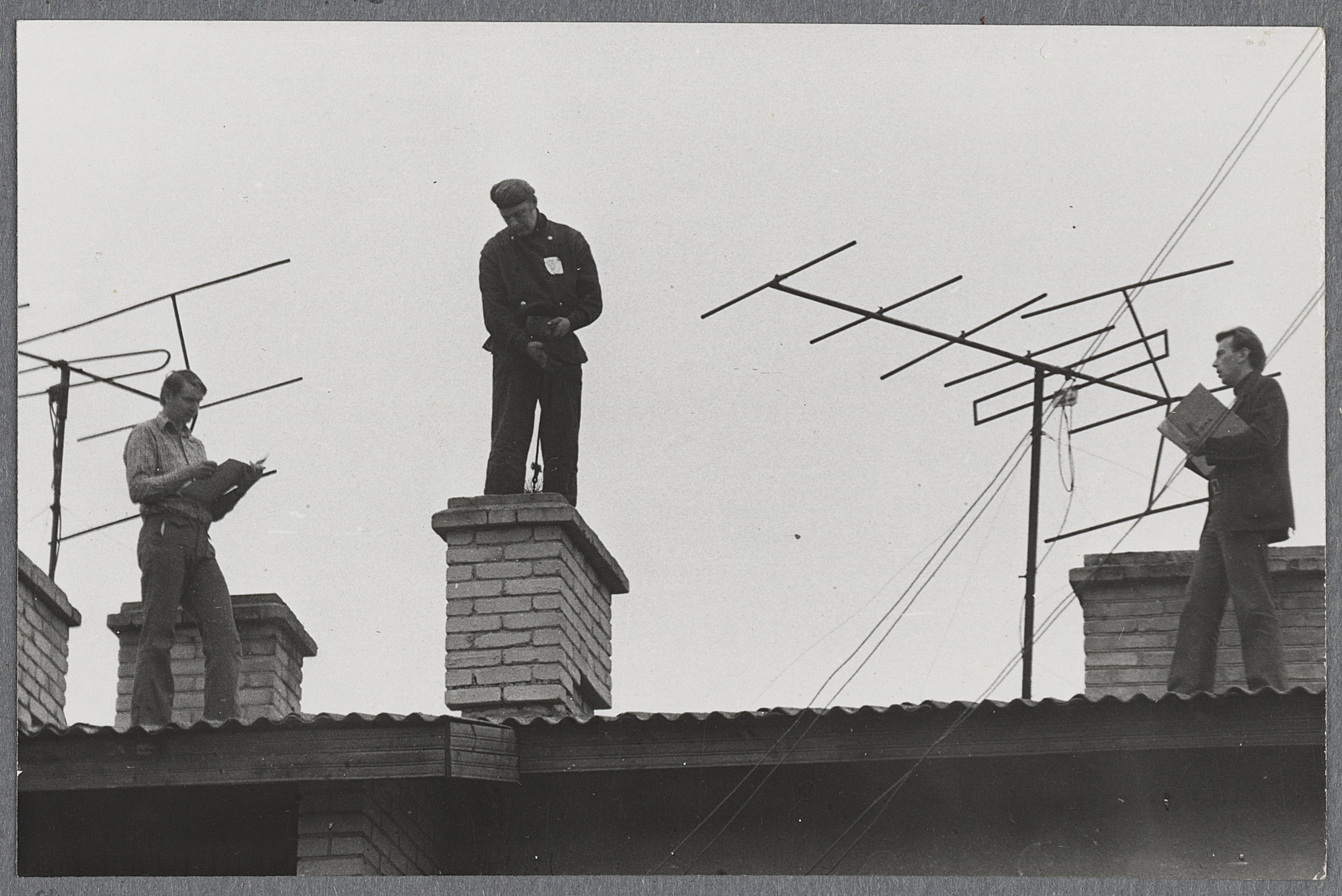 V.Kiisk I korstnapühkijate kutsemeisterlikkuse võistlusel, 1981.a.