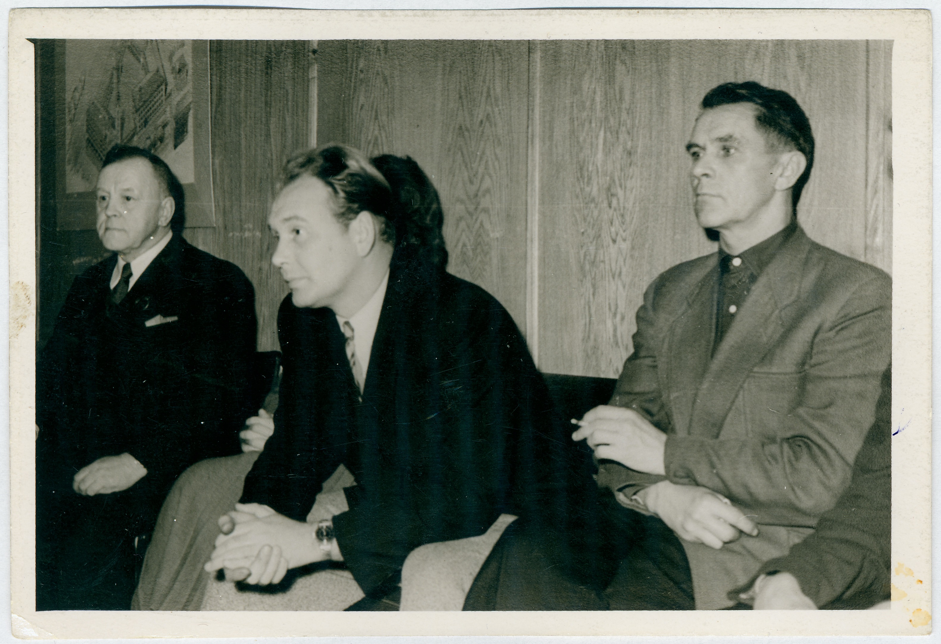 Tallinna TÜ töötajad Arnold Tammik, H.Anis ja Edgar Randus