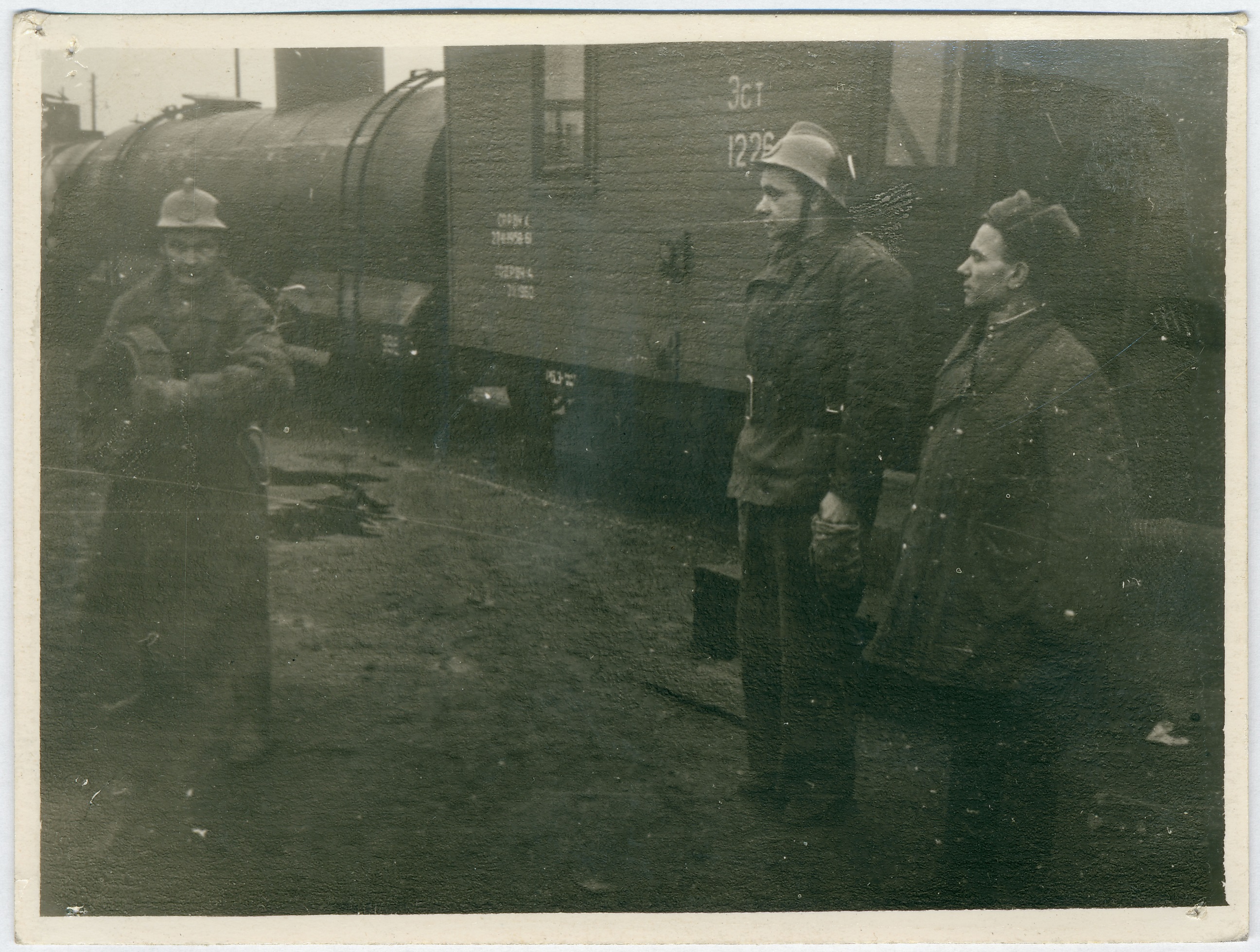 Türi raudteejaama tuletõrjerongi meeskond õppustel