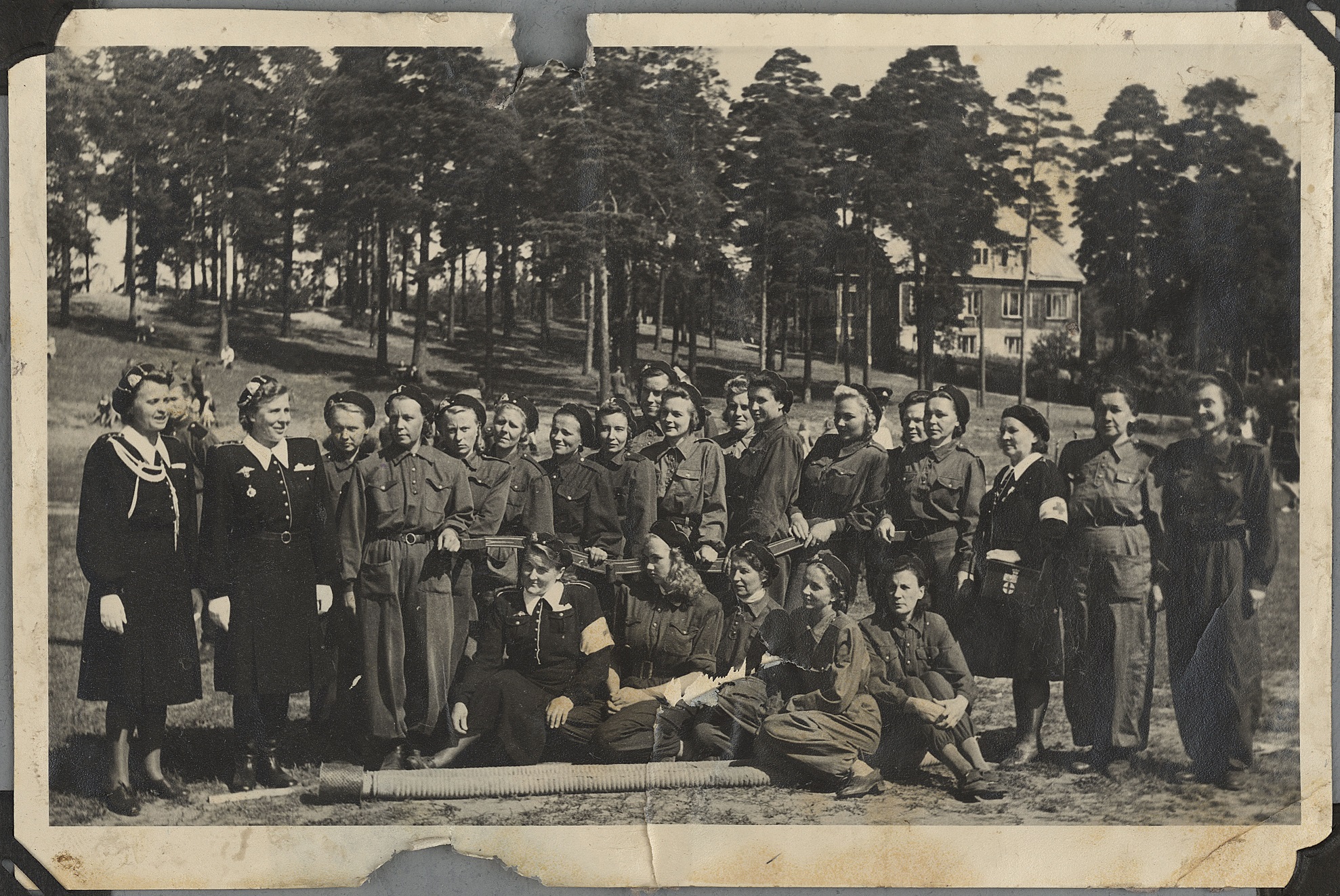 Nõmme divisjoni IV kompanii pärast võistlusi, 1949.a.
