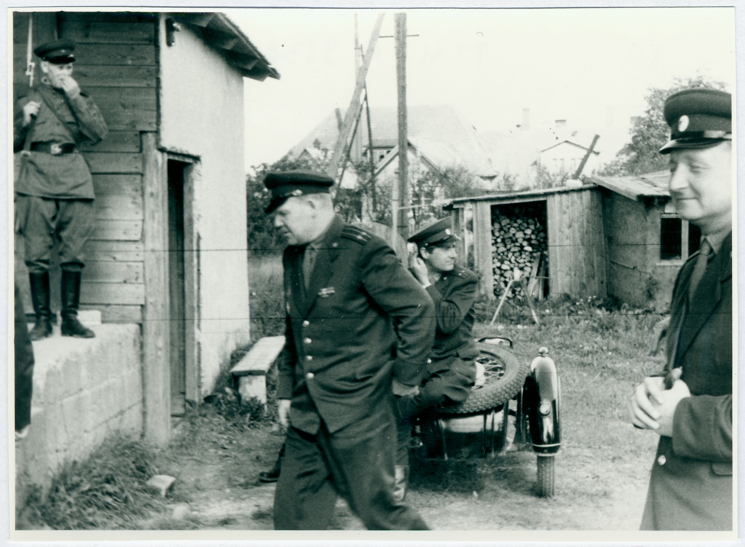Tsiviilkaitse Tuletõrjeteenistus õppustel: Kogunemine nõupidamisele, 1963.a.