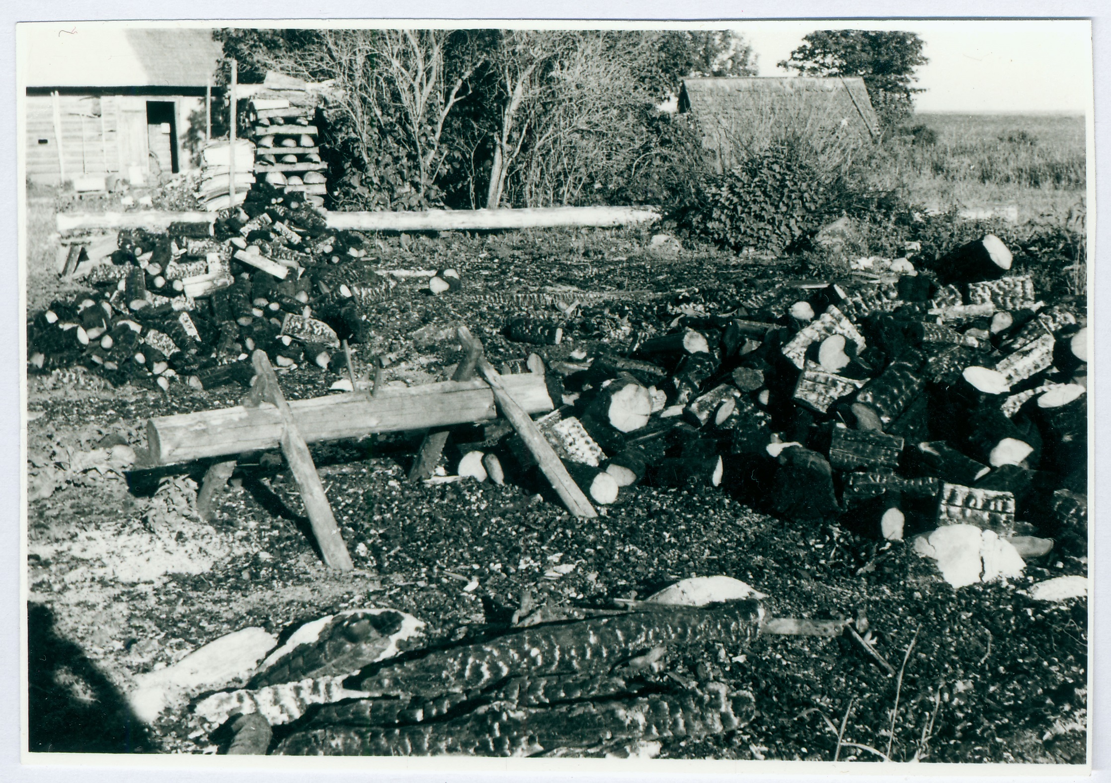 Tulekahju koht Randla külas 1959