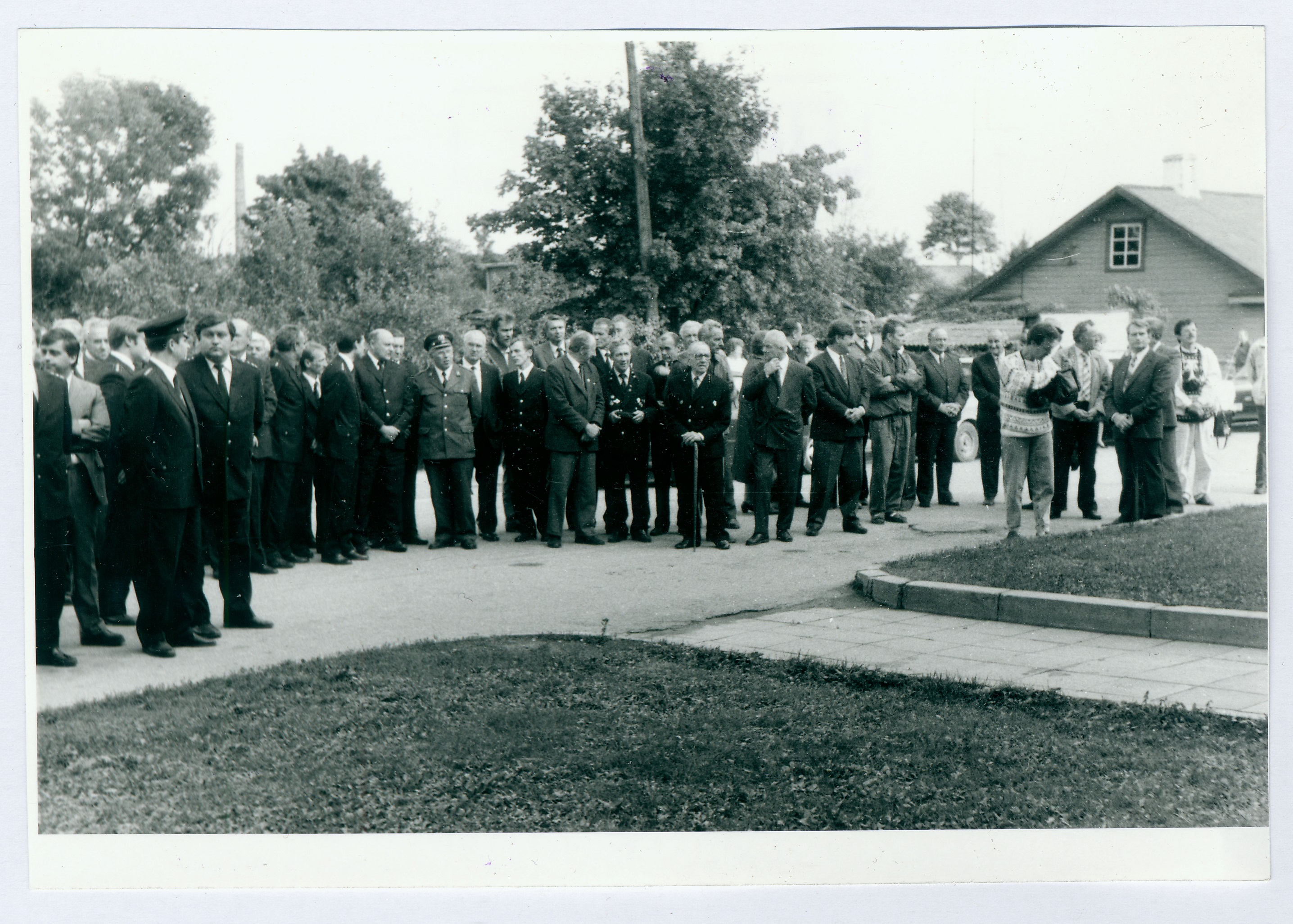 Eesti Tuletõrje 75. aastapäeva tähistamine. Üritusest osavõtnud. 1994.