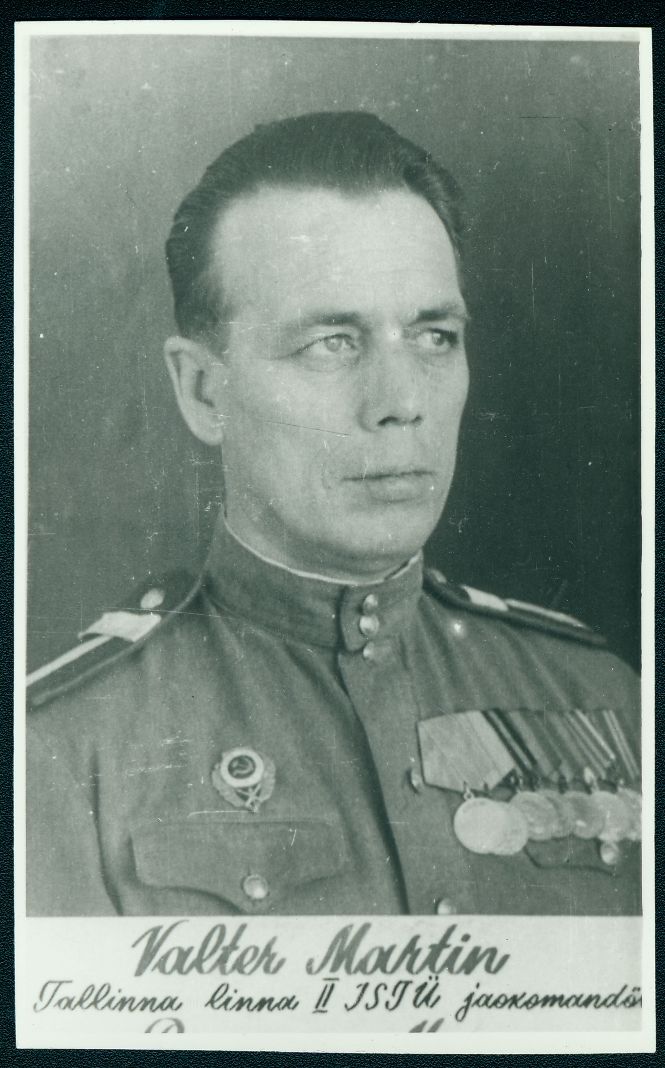Portree: Valter Martin. Tallinna II ISTÜ jaokomandör, 1960