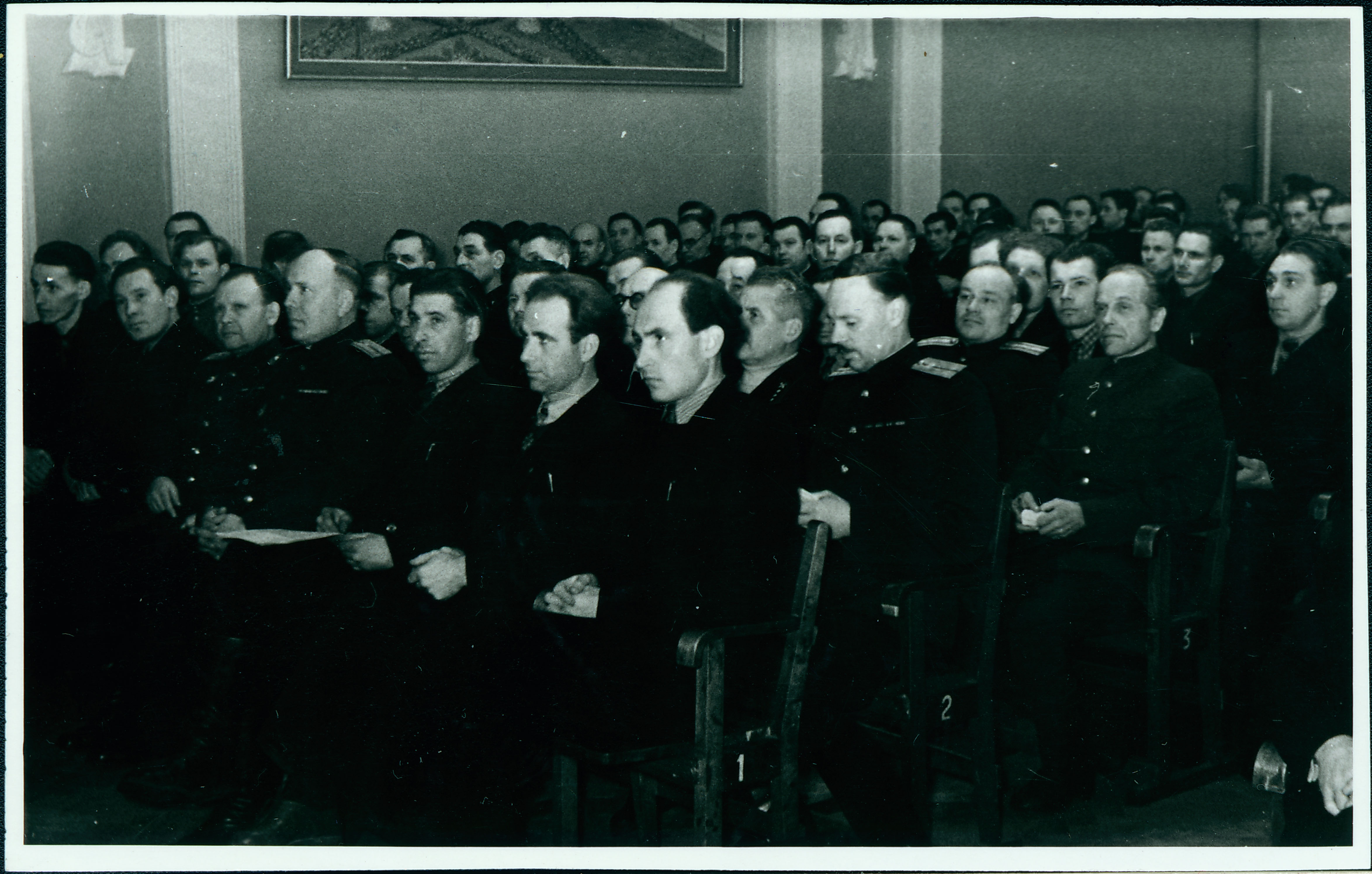 Vabariiklik tuletõrjetöötajate nõupidamine: vaade saali, 1958.a.