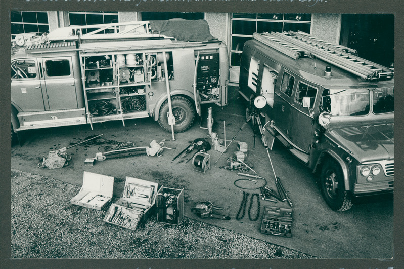 Soome tuletõrje päästetöö eriautod koos töövahenditega