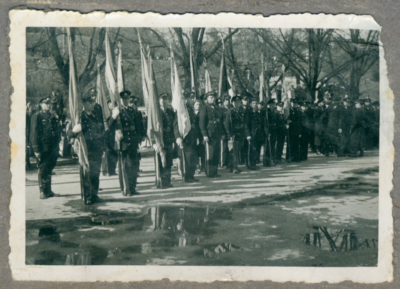 Tallinna tuletõrje brigaadi paraad Võidu väljakul, 1949.a.