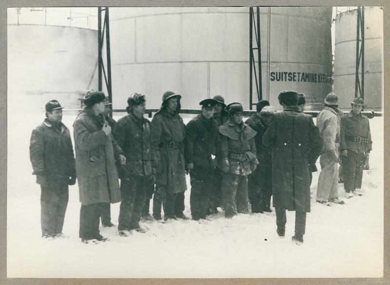 Kiviõli vabatahtlikud ja mittekoosseisulise tuletõrjekomando liikmed