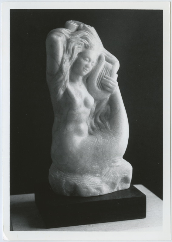 Mermaid. Pink Alabaster. 1980