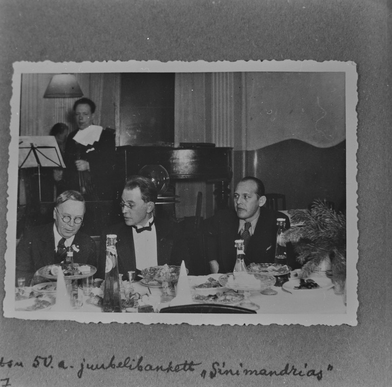 Oskar Lutsu 50. a juubelibankett Sinimandrias 7. jaanuaril 1937