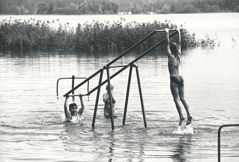 Foto. Võru vaade: Tamula rand kõrgvee ajal 1987.a. augustis.