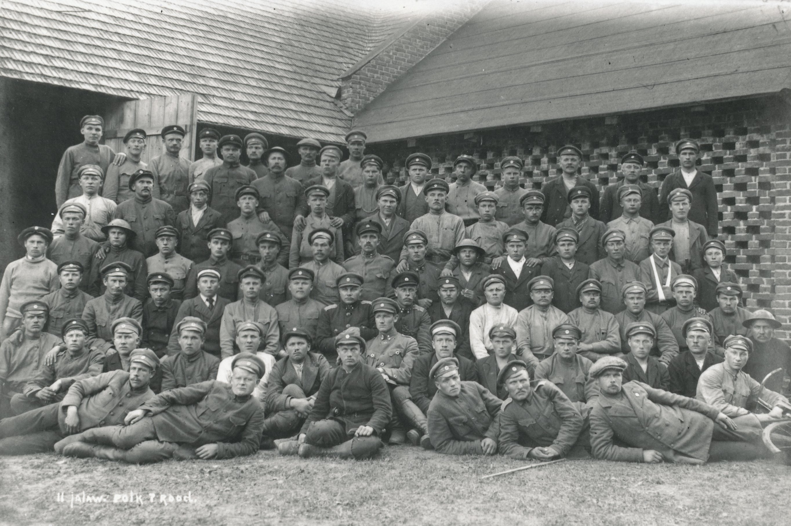 Foto. 2. jalaväepolgu 7. rood 1919.a. Jaan Niiluse foto.