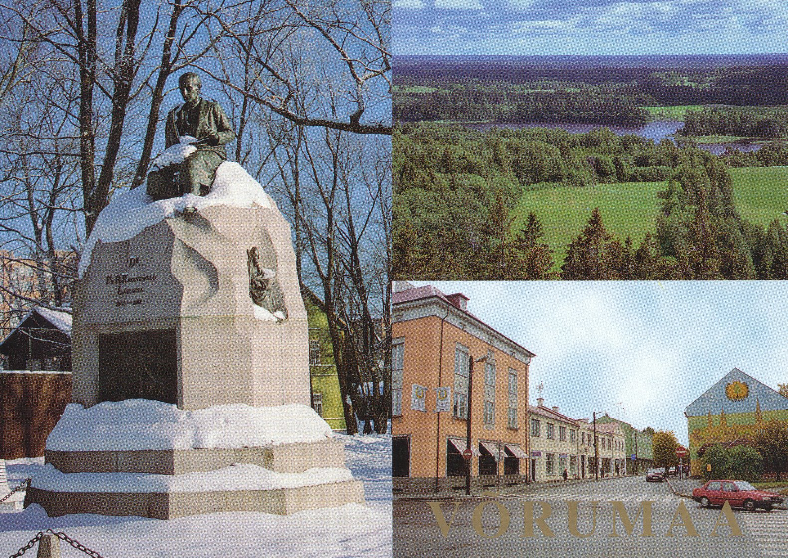 Fotopostkaart. Võrumaa vaated 1997.a. Foto Maidu Jaason.