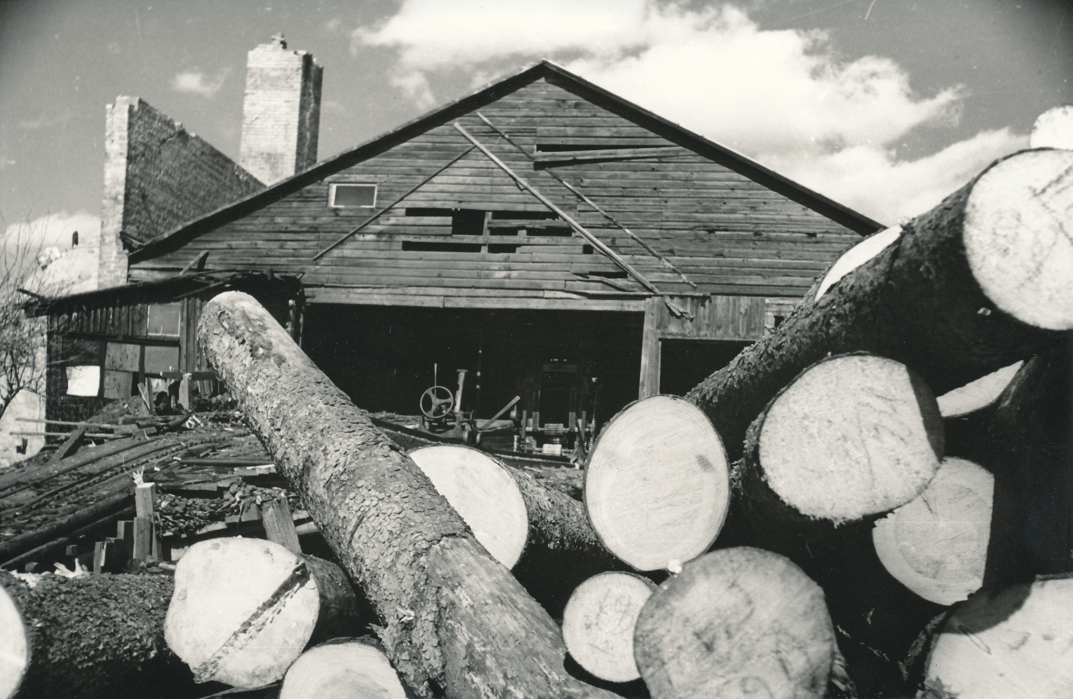 Foto. Vaade endisele Judeikini lauavabrikule Võrus mais 1968.a.