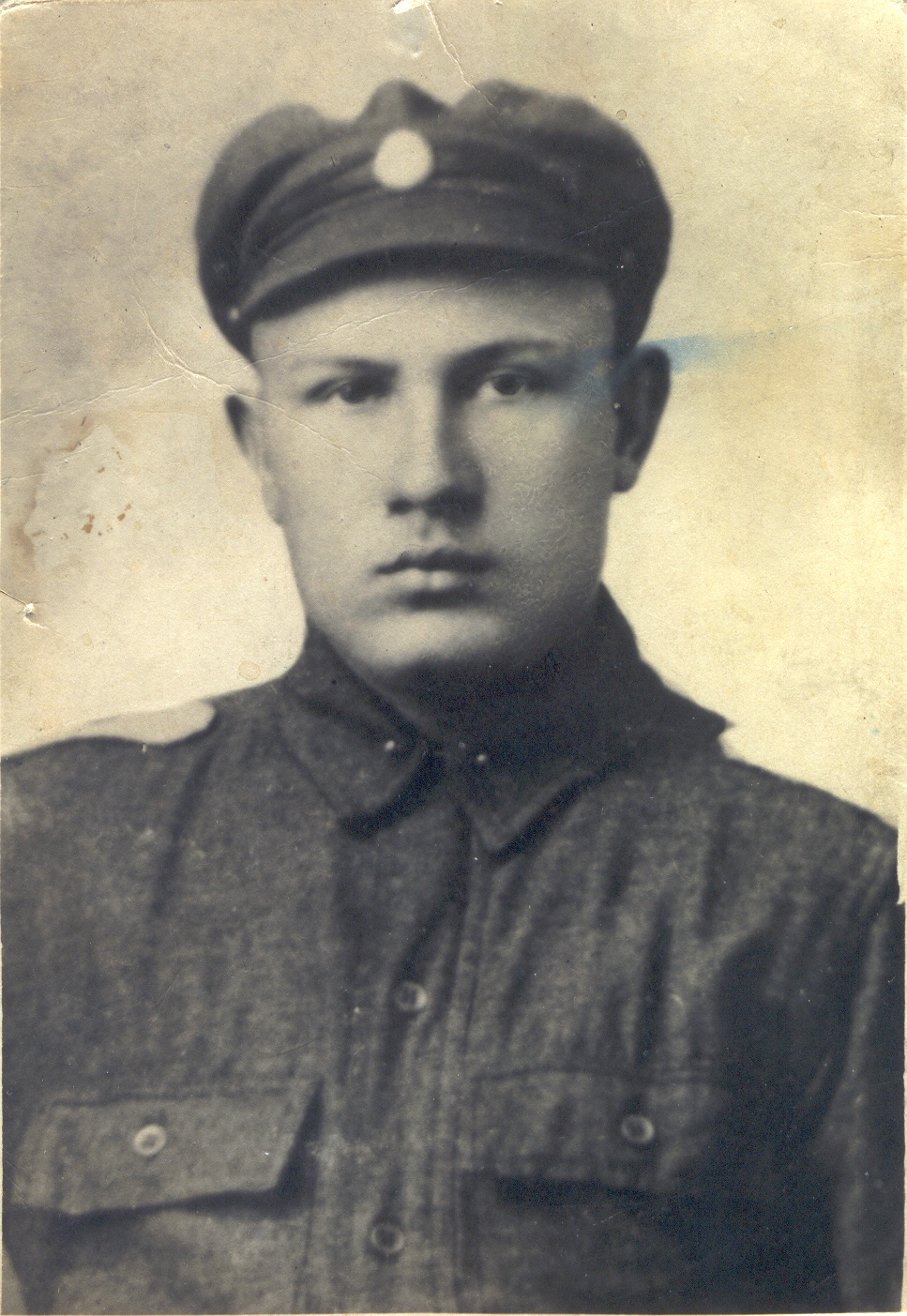 Foto. Arnold Jakobi poeg Pettai Rõuge kihelkonna Hurda külast Eesti  Vabadussõja päevil.