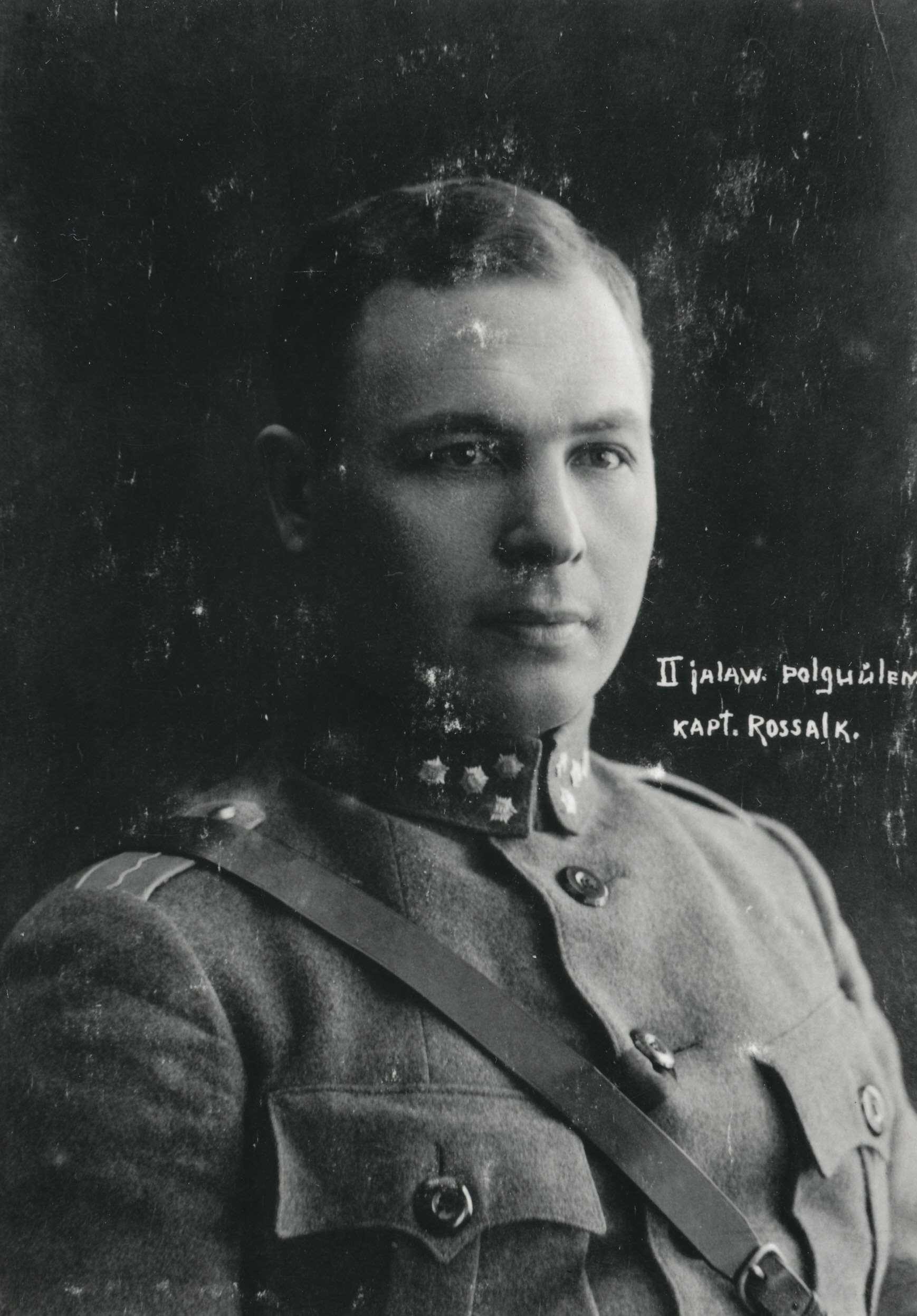 Foto. Kapten Aleksander  Rossalk - 2. jalaväepolgu ülem? 1919.a. (Vabadusrist I/3) Jaan Niiluse foto.