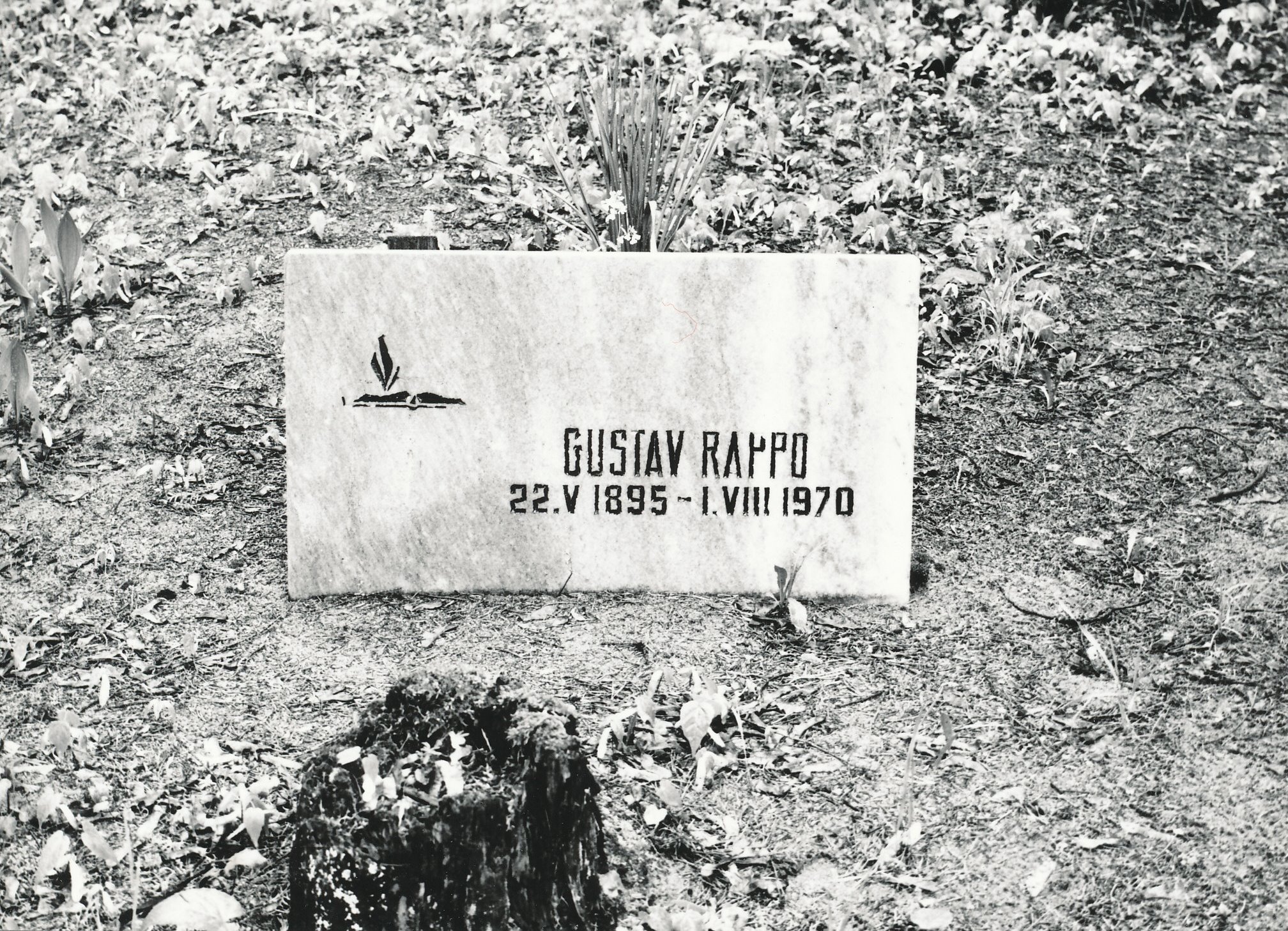 Foto. Gustav Räppo kalm Võru kalmistul mais 1977.aastal.