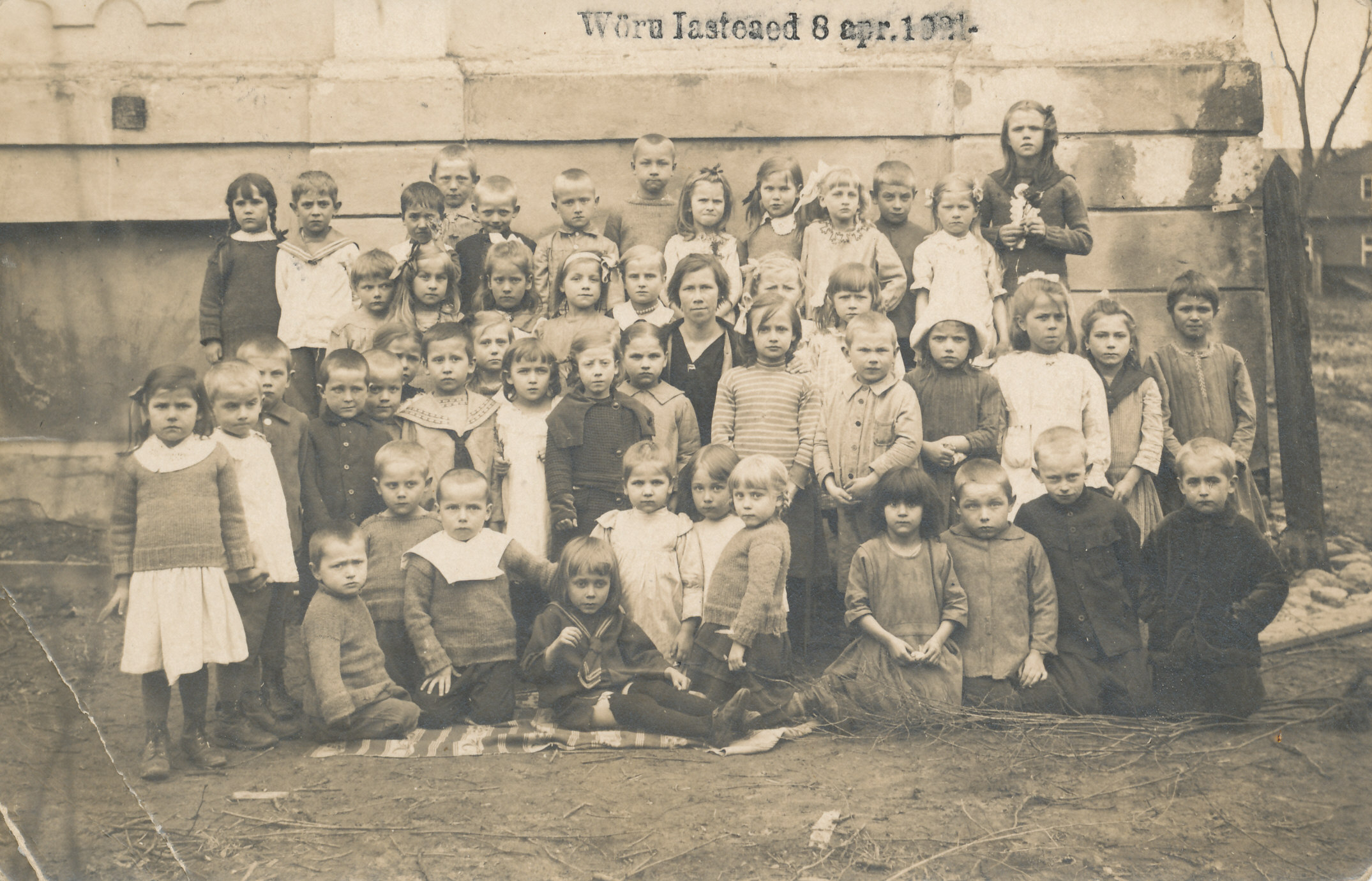 Foto.Võru Lasteaed 8.aprilil 1921.a.
