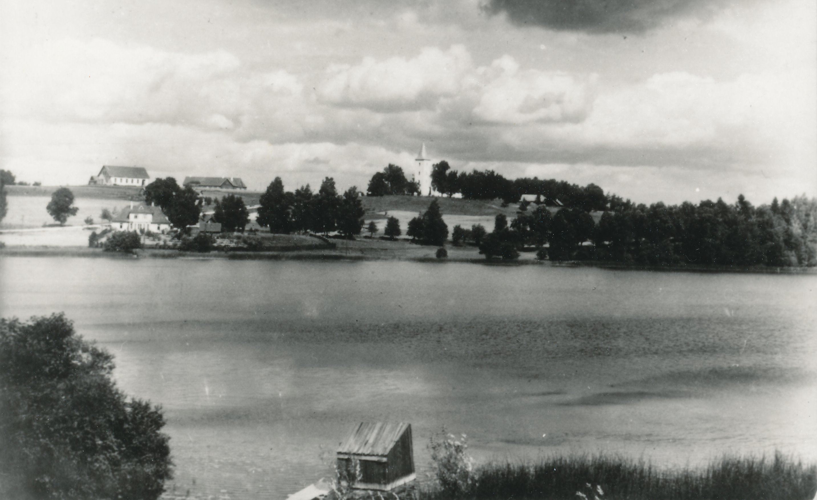 Foto. Rõuge Suurjärv 1930.tel aastatel.Jaan Tootseni foto.