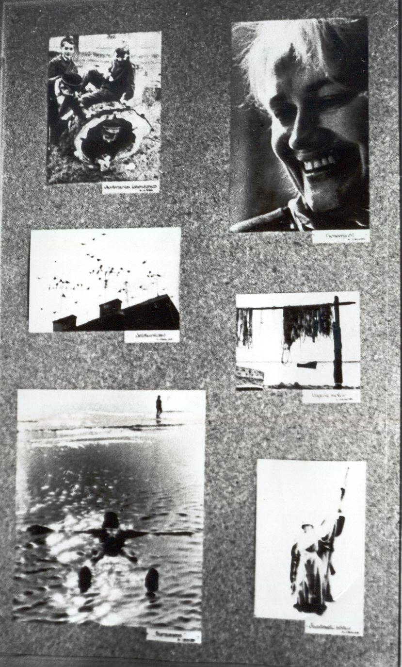 Foto. Võru Fotoklubi fotonäitus "Kandles", stend  nr. 13 kuue fotoga.