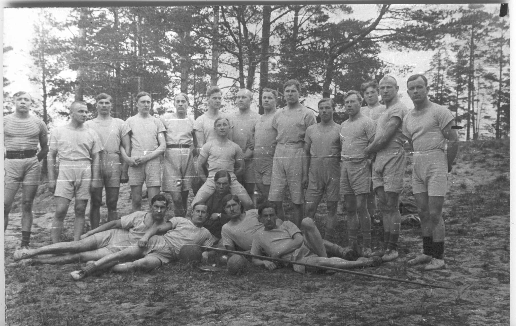 Foto. Sõjaväe spordikursused Tallinnas 1920-1921.a.