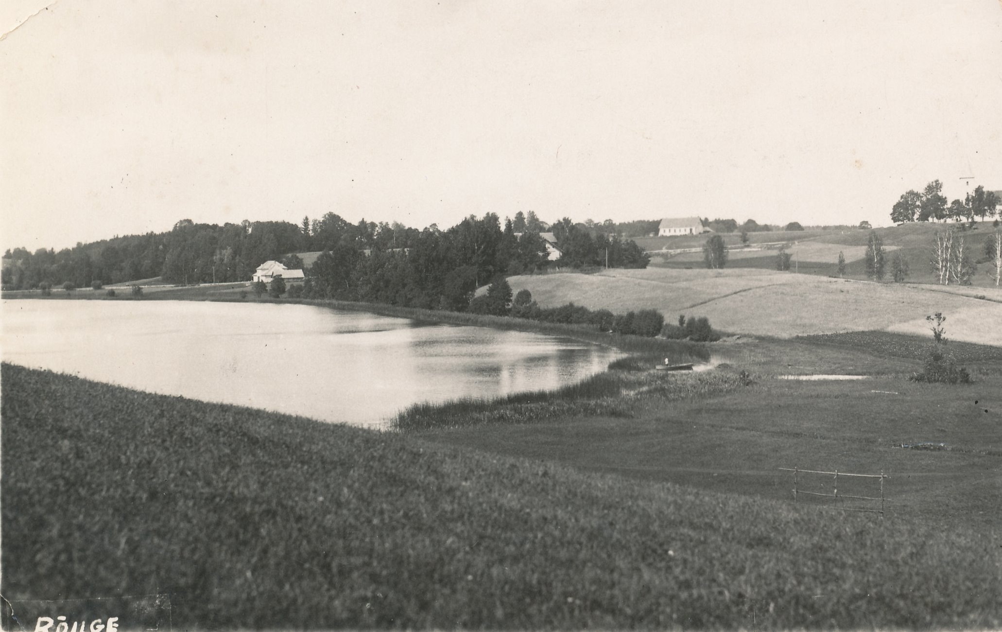 Fotopostkaart. Rõuge vaade.