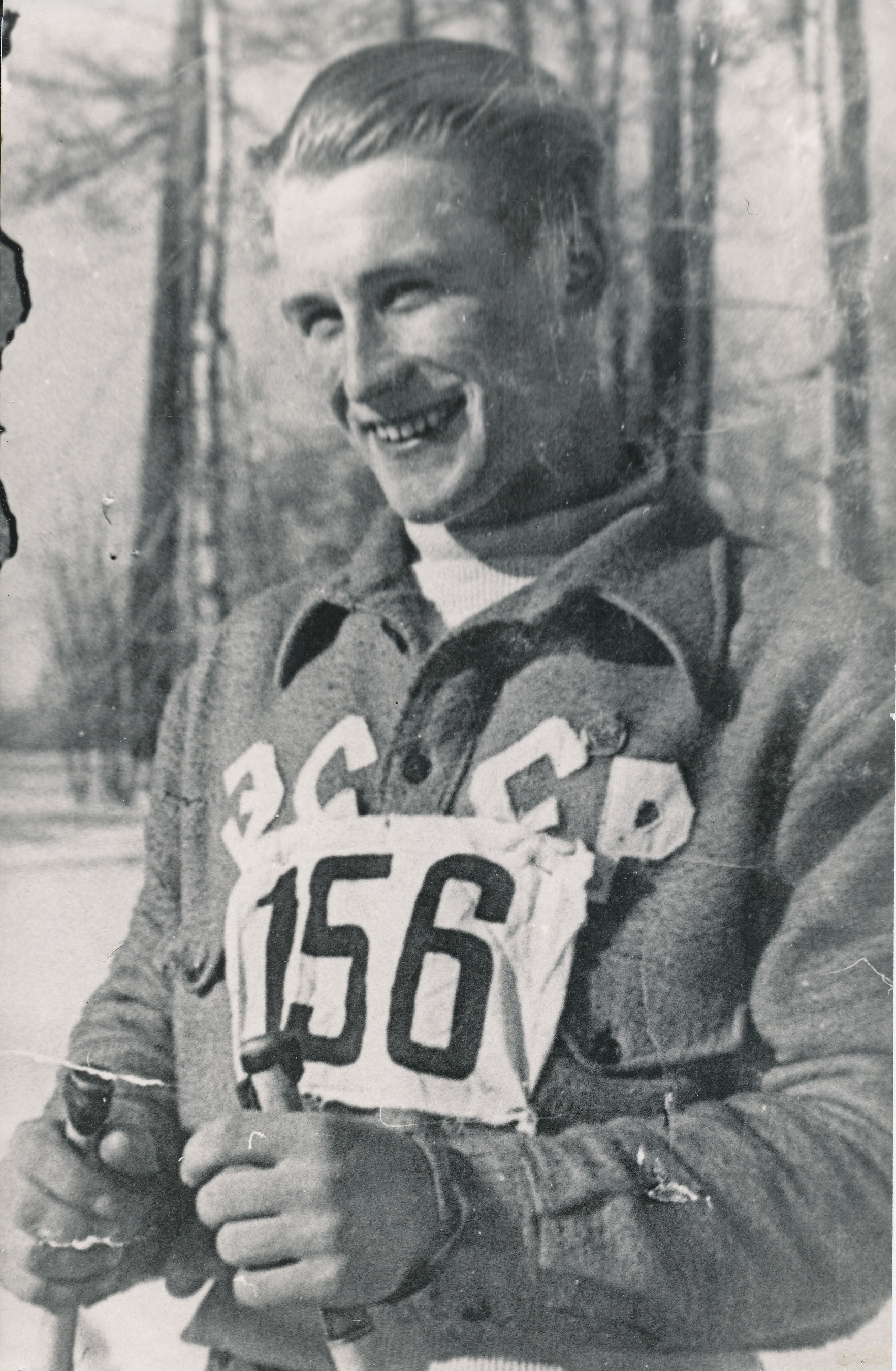 Foto. Pedassaar, Friedrich - Võrumaa meistersportlane suusatamises 1950.tel.