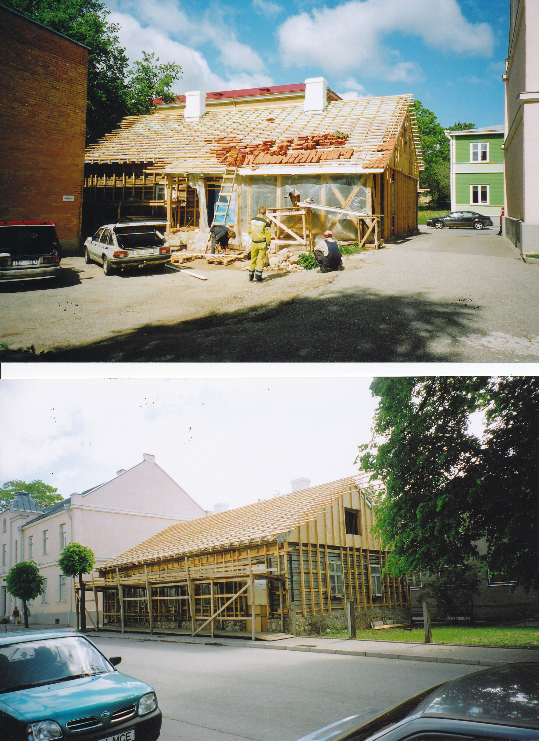 Foto. Hoone Vabaduse 15 renoveerimistööd  26.mail 2006.a.