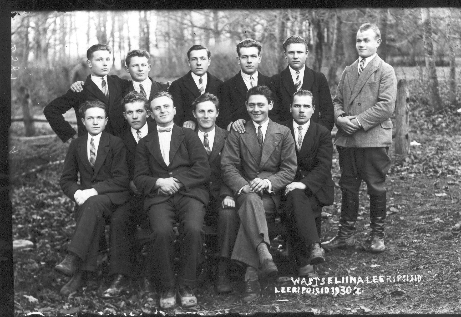 Foto. Vastseliina leeripoisid 1930.a. Foto G.Zopp
