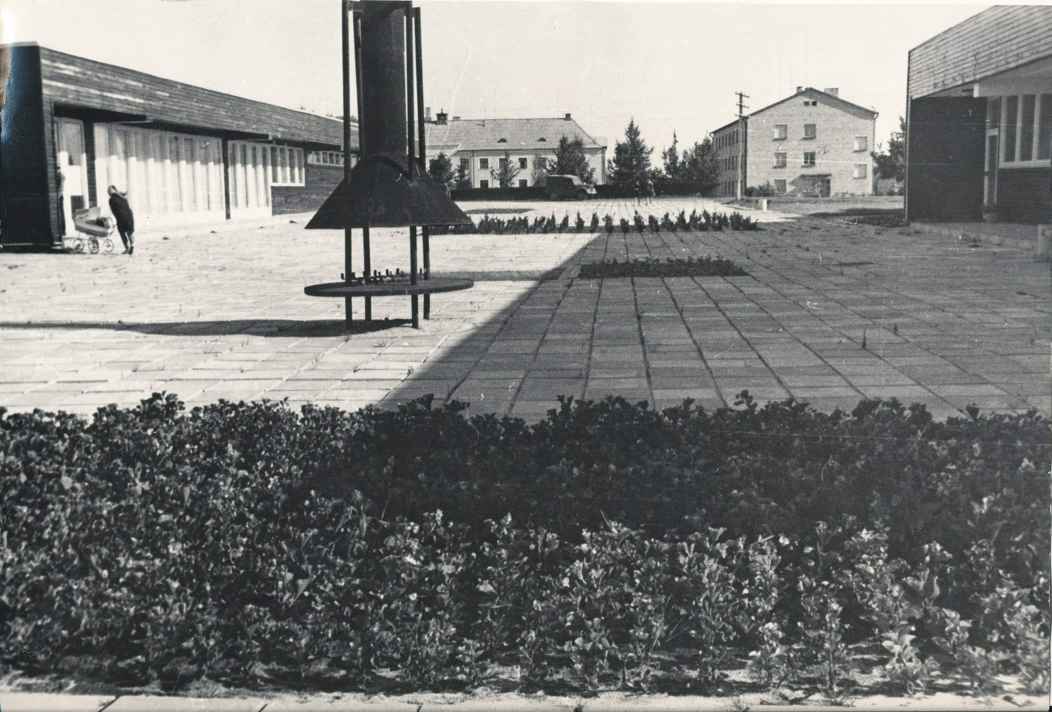 Foto. Väimela Näidissovhoostehnikumi keskus 1979.a.