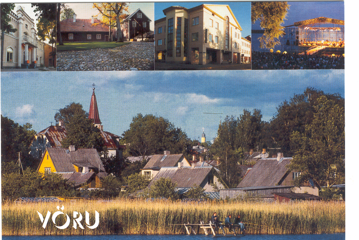 Fotopostkaart. Võru vaated 1998.a.