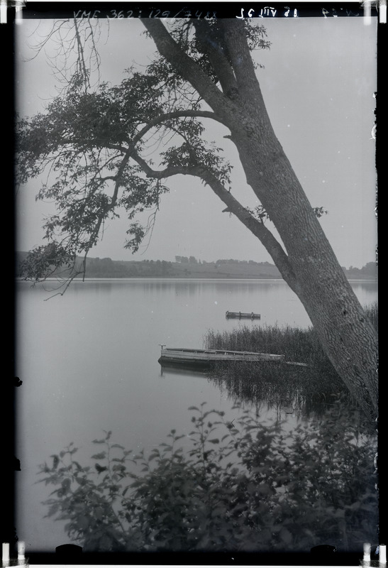 klaasnegatiiv Viljandi järv öösel 1932 F T. Parri