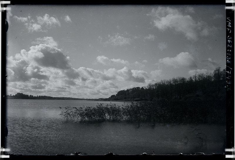 klaasnegatiiv Viljandi järv Saariku juures 1933 F T. Parri