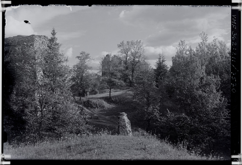 klaasnegatiiv Viljandi, vaade II Kirsimäelt Kaevumäele 1934 F T. Parri