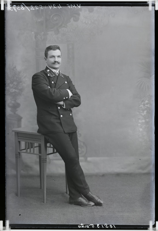 fotonegatiiv, Tats, mees, vorm, 1910, foto J. Riet