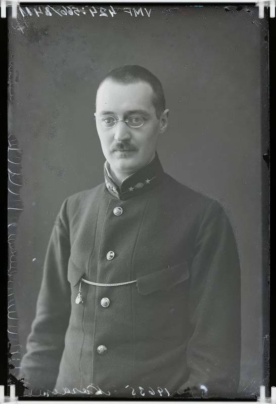 fotonegatiiv, R. Norden, mees, näitleja (amatöör), 1916, foto J. Riet